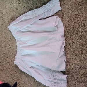 White off the shoulder top